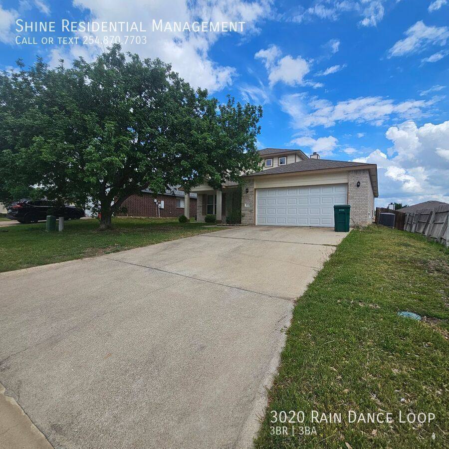 House for rent at 3020 Rain Dance Loop, Harker Heights, TX 76548