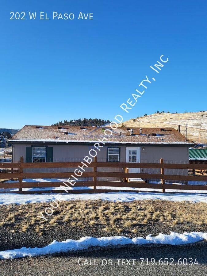 House for rent at 202 W El Paso Ave, Cripple Creek, CO 80813
