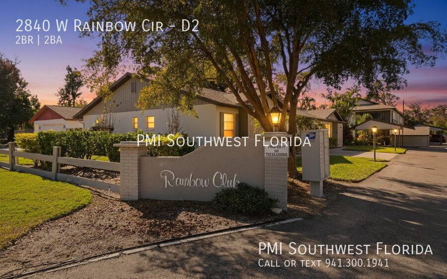 Apartment for rent at 2840 W Rainbow Circle #D2, Sarasota, FL 34231
