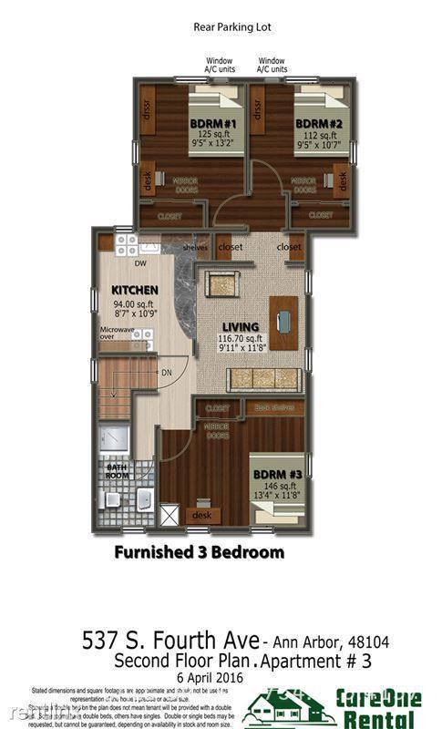 Apartment for rent at 537 S 4th Ave #3, Ann Arbor, MI 48104