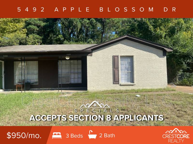 Apartment for rent at 5492 Apple Blossom Dr, Memphis, TN 38115