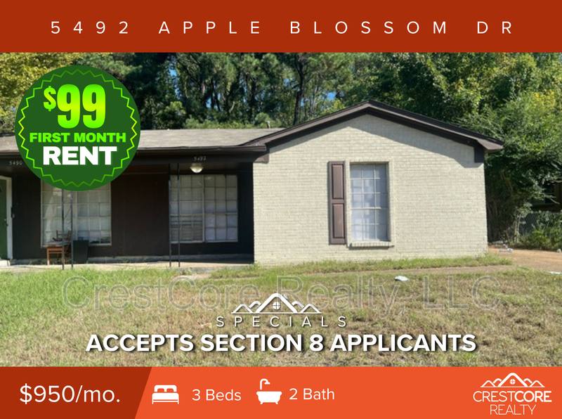 Apartment for rent at 5492 Apple Blossom Dr, Memphis, TN 38115