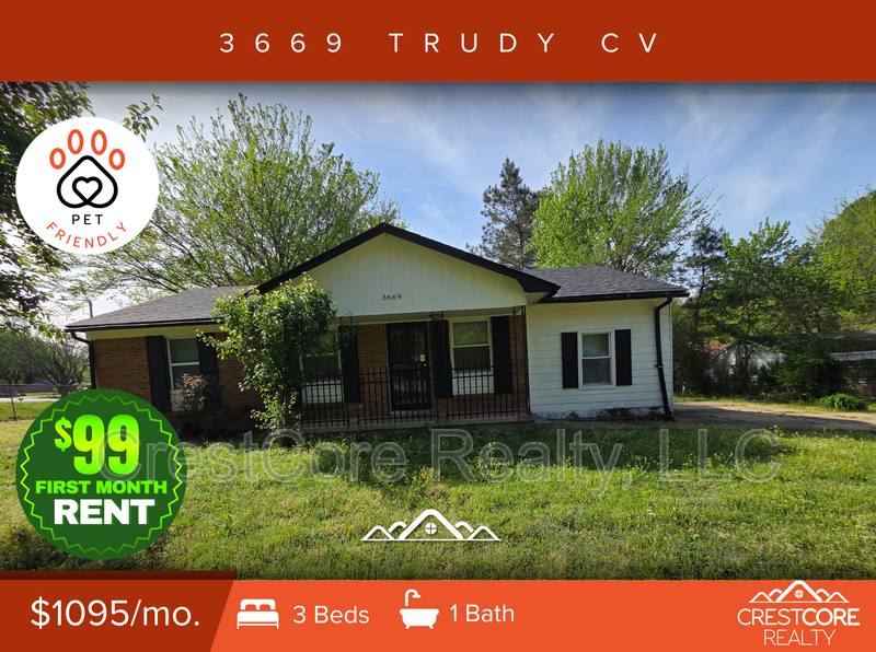 House for rent at 3669 Trudy Cove, Memphis, TN 38128