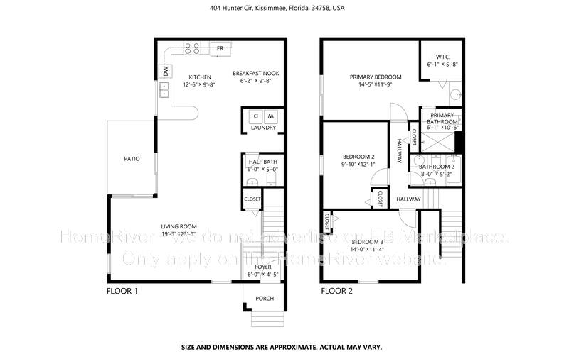 Townhouse for rent at 404 Hunter Circle, Kissimmee, FL 34758