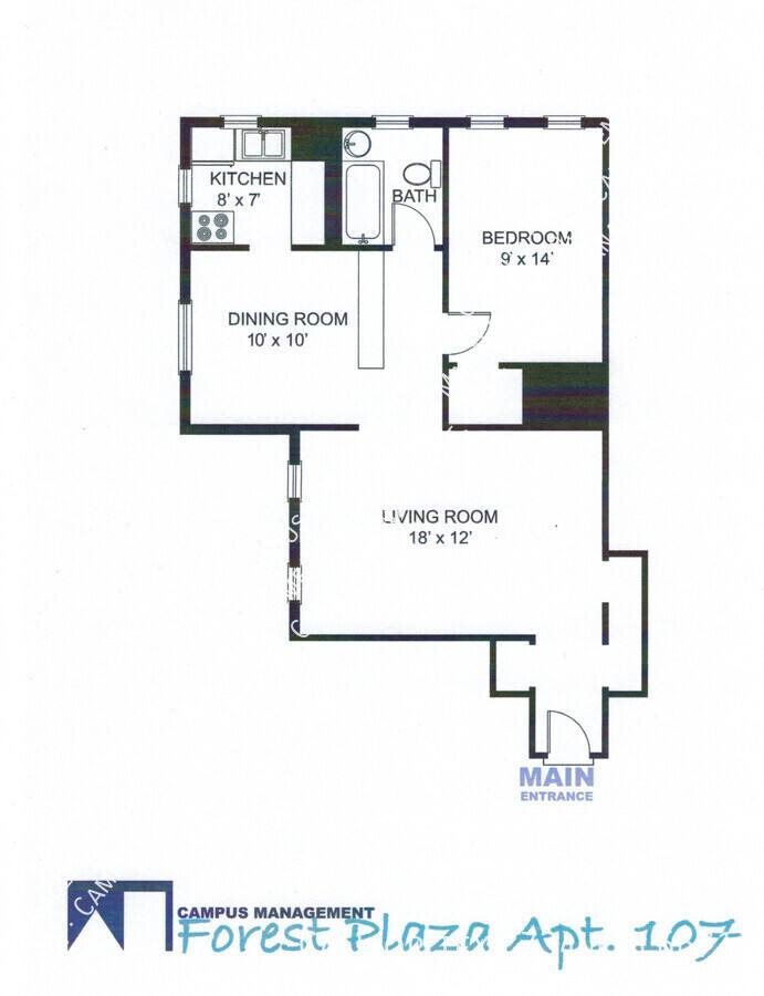 Apartment for rent at 715 S Forest Ave #107, Ann Arbor, MI 48104