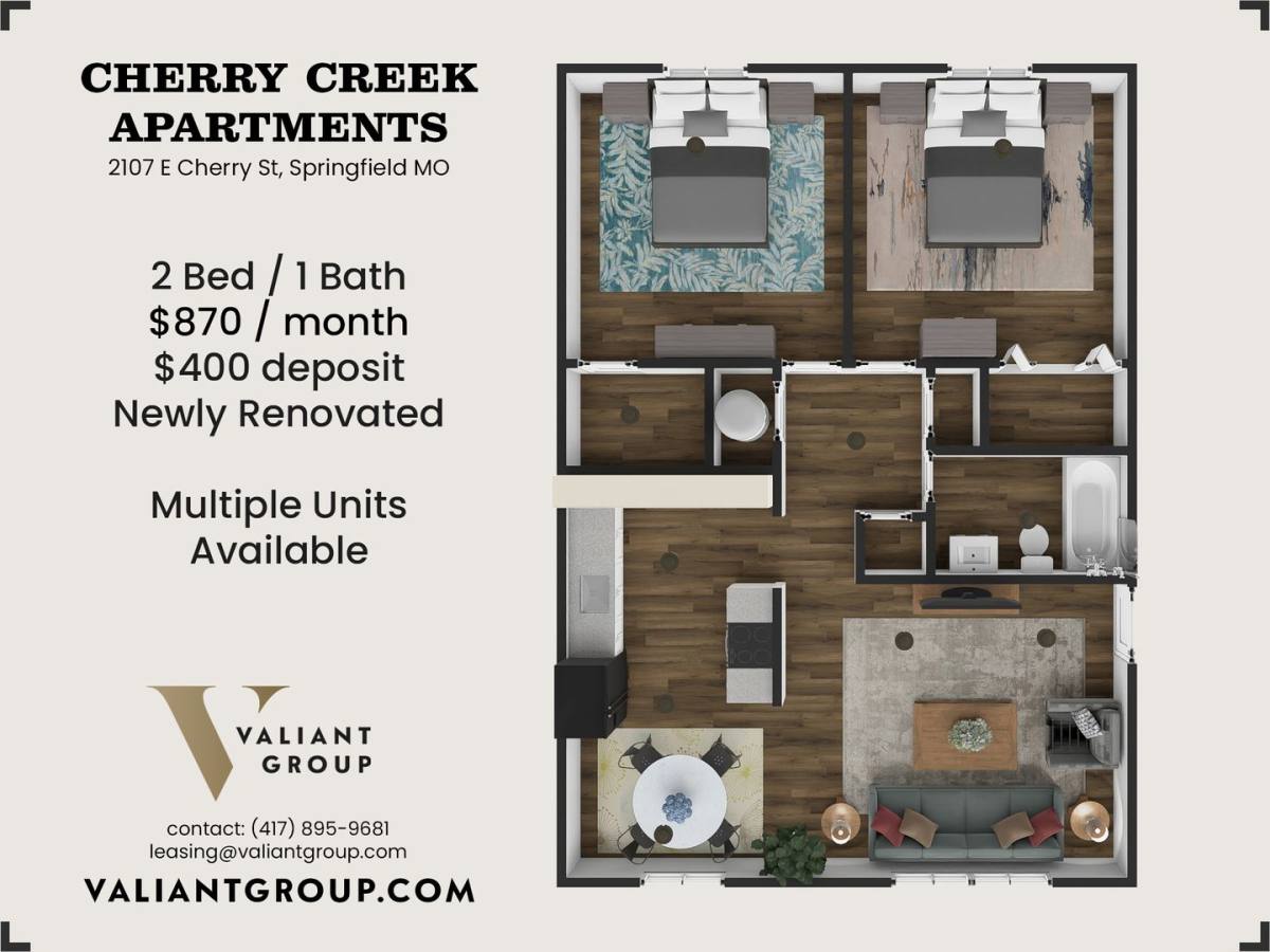 Apartment for rent at 2107 E Cherry St, Springfield, MO 65802