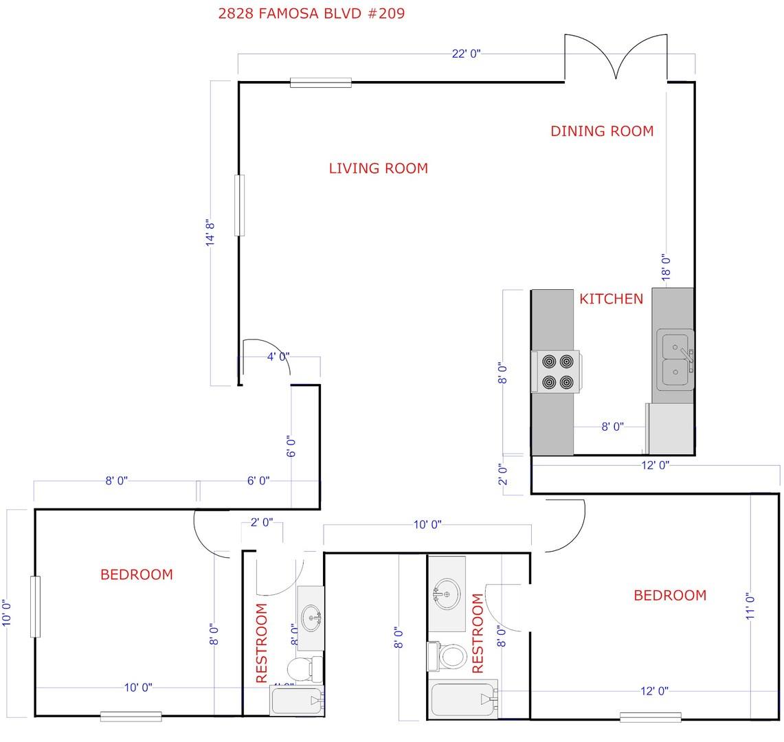 Condo for rent at 2828 Famosa Blvd, San Diego, CA 92107