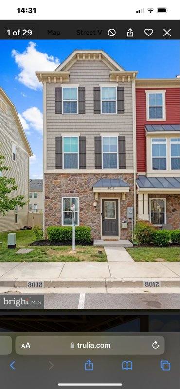 Townhouse for rent at 8012 Elton St, Glen Burnie, MD 21060