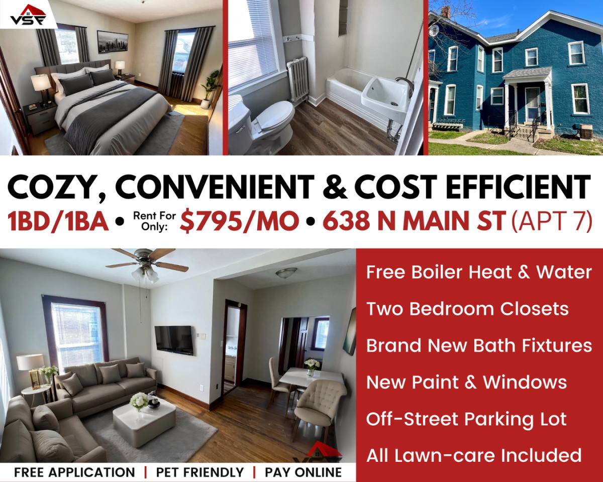 Apartment for rent at 638 N Main St, Piqua, OH 45356