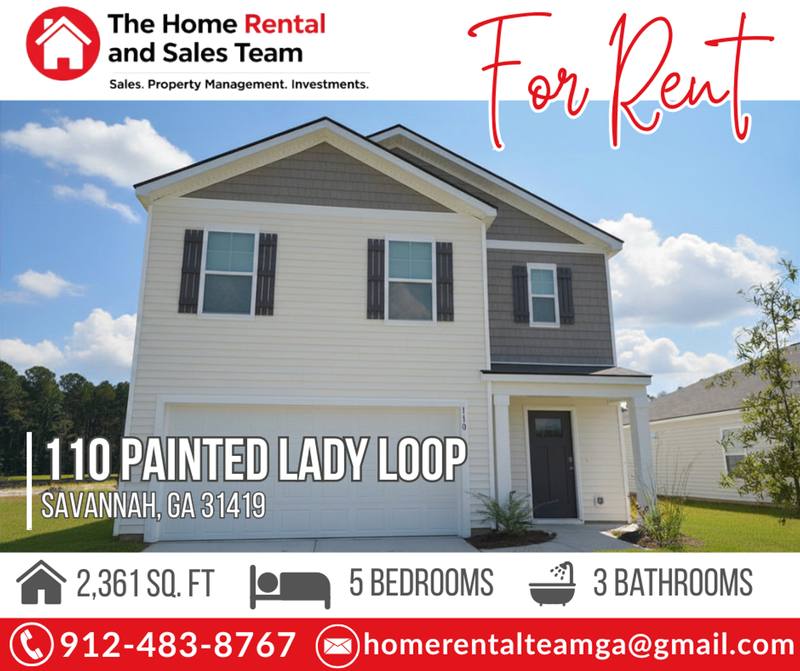 House for rent at 110 Painted Lady Loop, Savannah, GA 31419