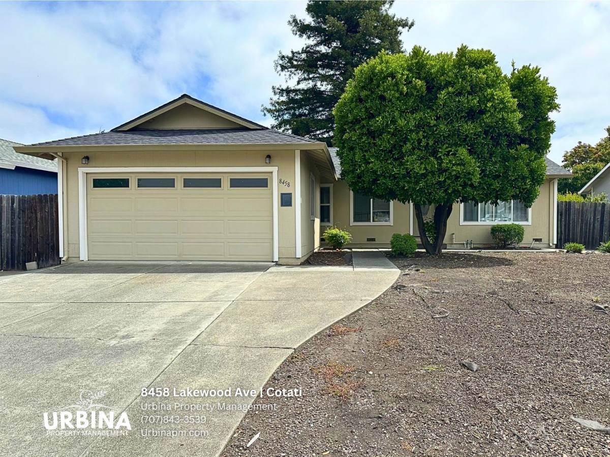 House for rent at 8458 Lakewood Ave, Cotati, CA 94931