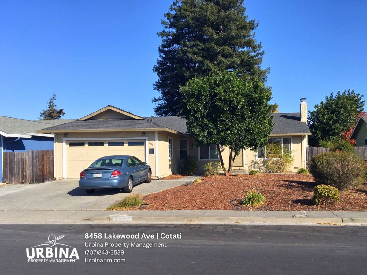House for rent at 8458 Lakewood Ave, Cotati, CA 94931