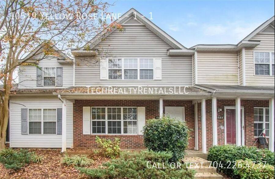Townhouse for rent at 10519 Yellow Rose Lane - 1 #1, Charlotte, NC 28269