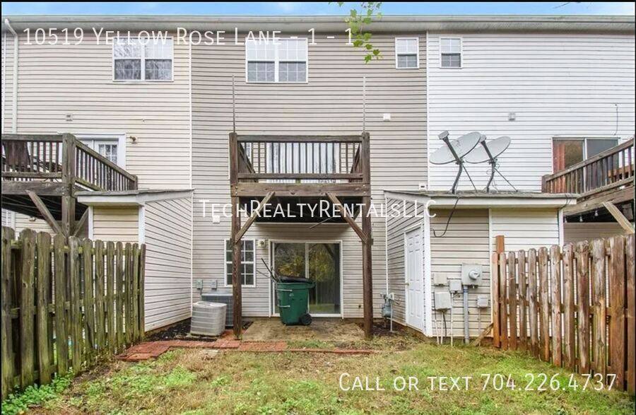 Townhouse for rent at 10519 Yellow Rose Lane - 1 #1, Charlotte, NC 28269