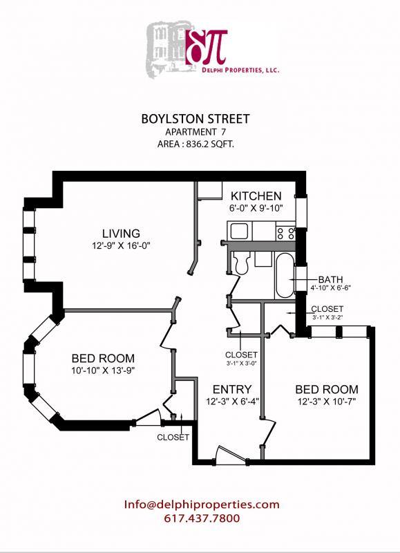 Apartment for rent at 1203 Boylston St #7, Boston, MA 02215