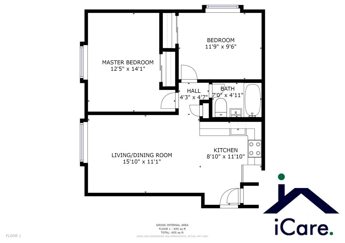 Apartment for rent at 14 Murdock St #3-2, Somerville, MA 02145