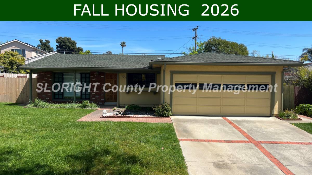 House for rent at 1367 Fernwood Dr, San Luis Obispo, CA 93401