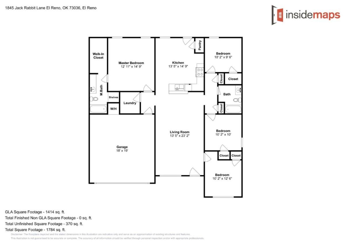 House for rent at 1845 Jack Rabbit Lane, El Reno, OK 73036
