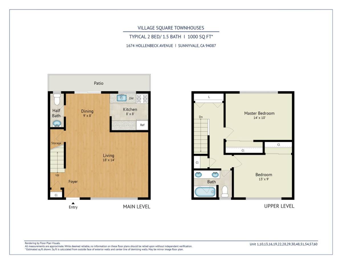 Townhouse for rent at 1674 Hollenbeck Ave, Sunnyvale, CA 94087