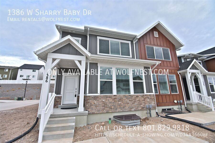 Townhouse for rent at 1386 W Sharry Baby Dr, Saratoga Springs, UT 84045