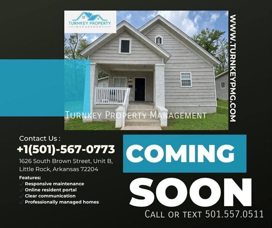 Apartment for rent at 1626 Brown St #B, Little Rock, AR 72204