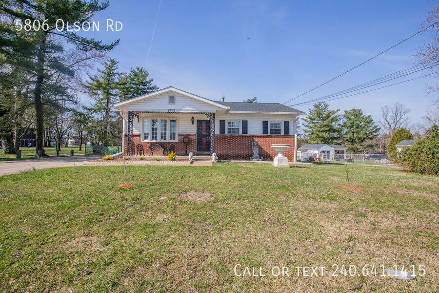 House for rent at 5806 Olson Rd, Brooklyn, MD 21225