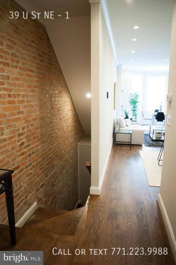 Townhouse for rent at 39 U St NE #1, Washington, DC 20002