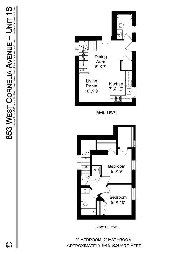 Apartment for rent at 853 W Cornelia #1S, Chicago, IL 60657