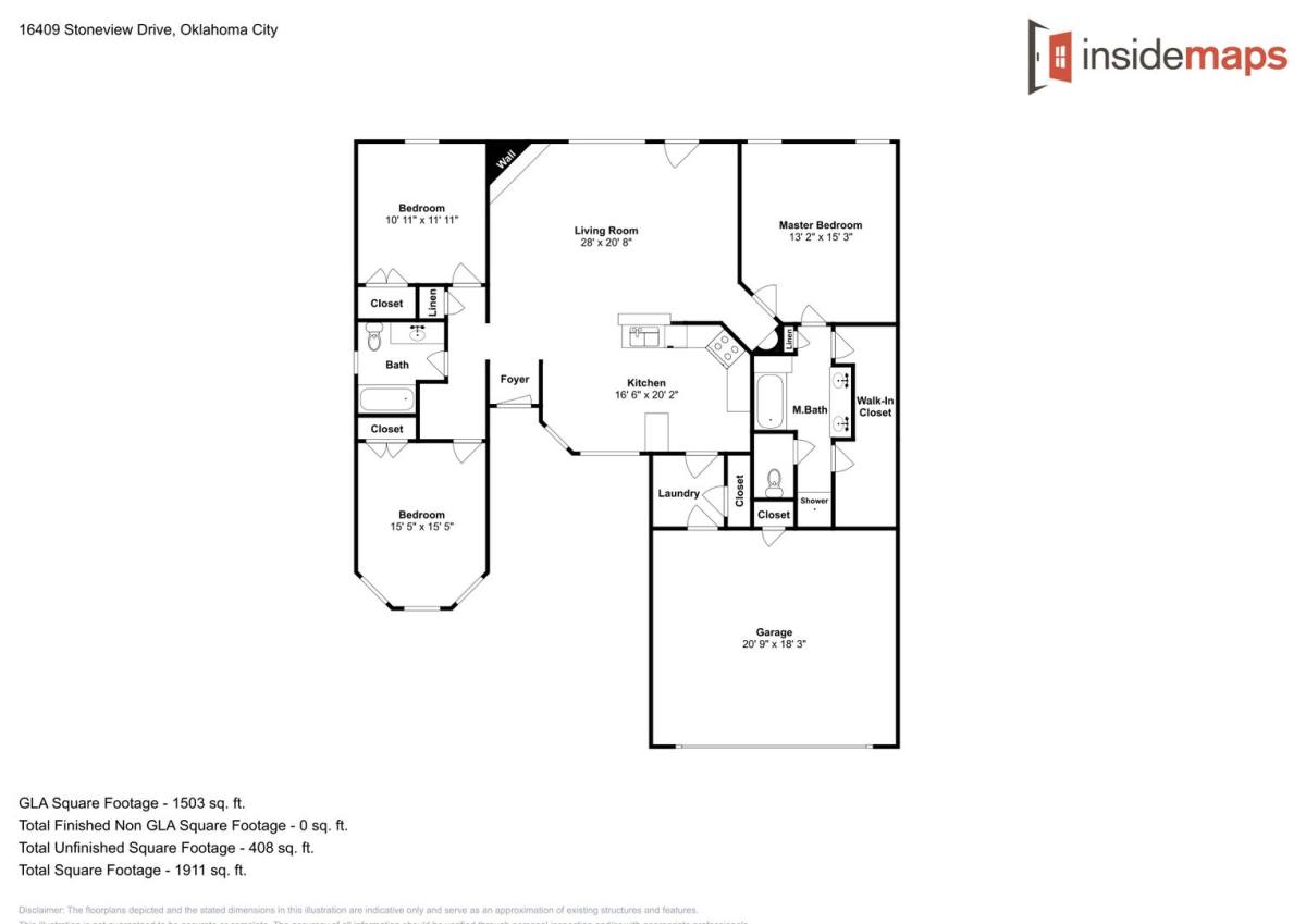 House for rent at 16409 Stoneview Dr, Oklahoma City, OK 73170