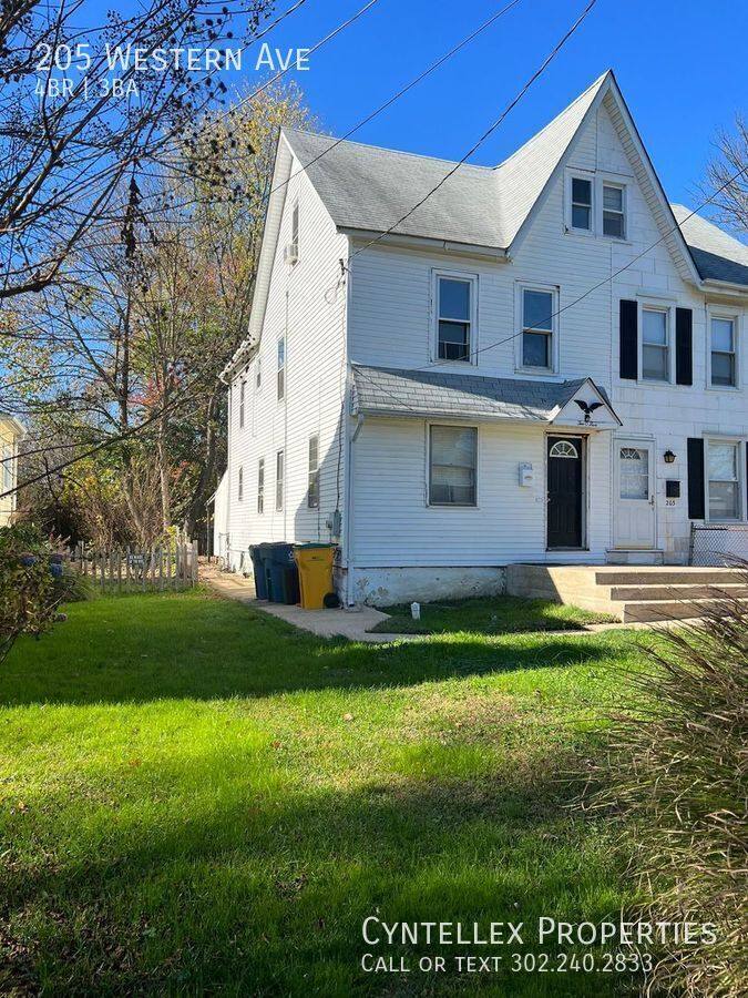 Townhouse for rent at 205 Western Ave, Wilmington, DE 19805