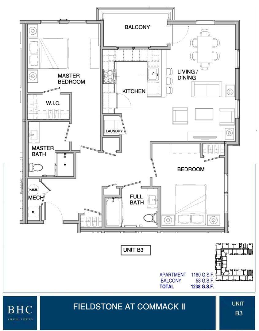 Apartment for rent at 1100 Jericho Turnpike, Commack, NY 11725