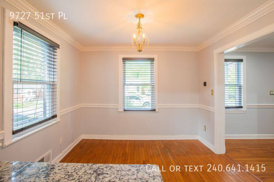 House for rent at 9727 51st Place, College Park, MD 20740