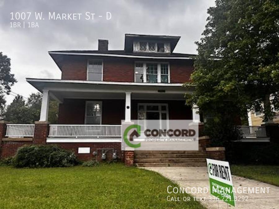 Apartment for rent at 1007 W Market St #D, Greensboro, NC 27401