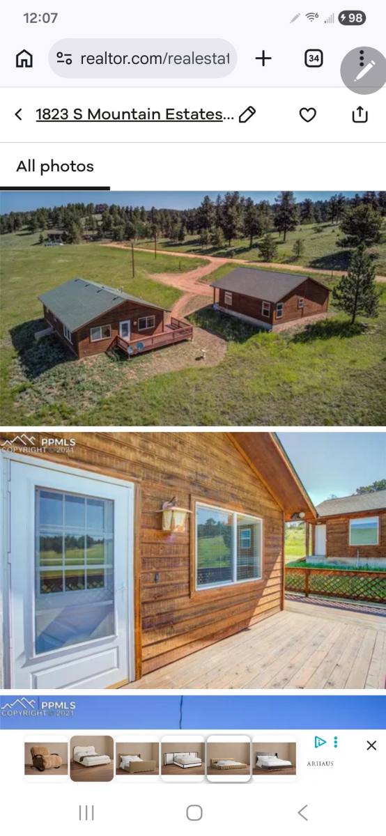 House for rent at 1823 S Mountain Estates Rd, Florissant, CO 80816