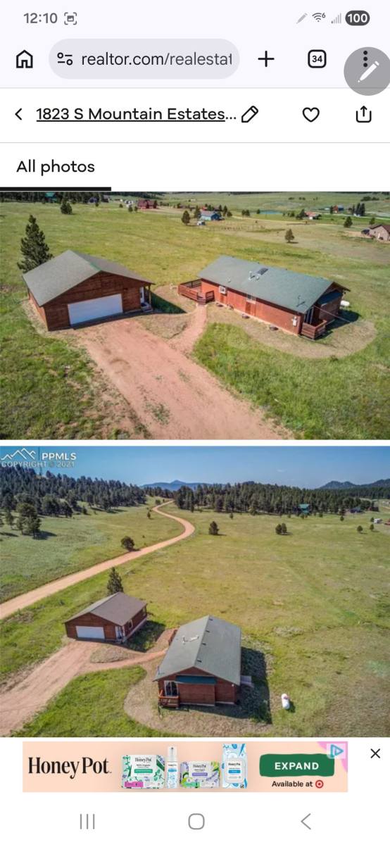 House for rent at 1823 S Mountain Estates Rd, Florissant, CO 80816