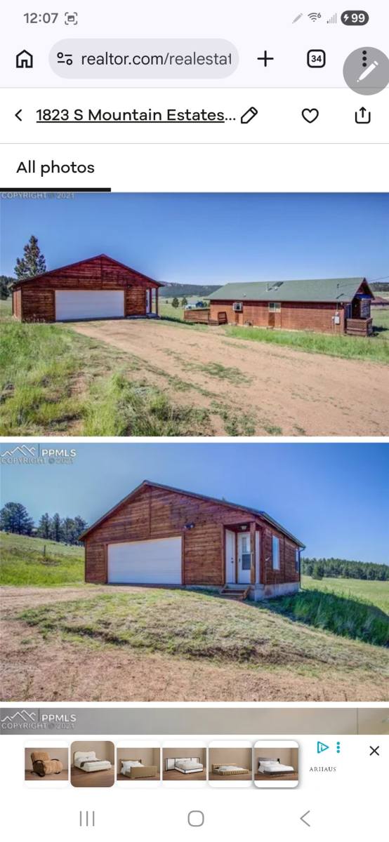 House for rent at 1823 S Mountain Estates Rd, Florissant, CO 80816
