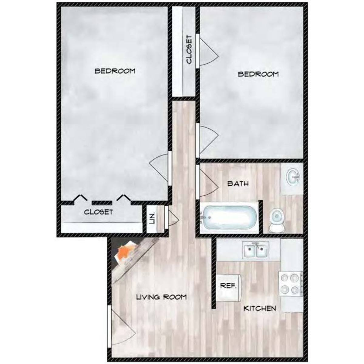 Apartment for rent at 1027 E 41st St, Tulsa, OK 74105