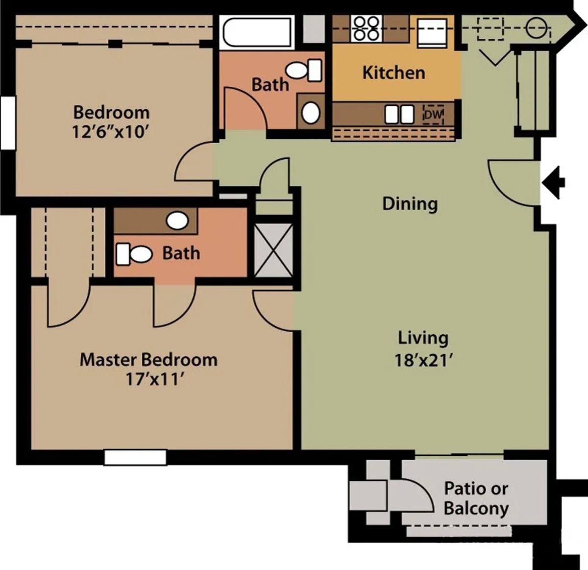 Apartment for rent at 17465 River Birch Dr, Brookfield, WI 53045