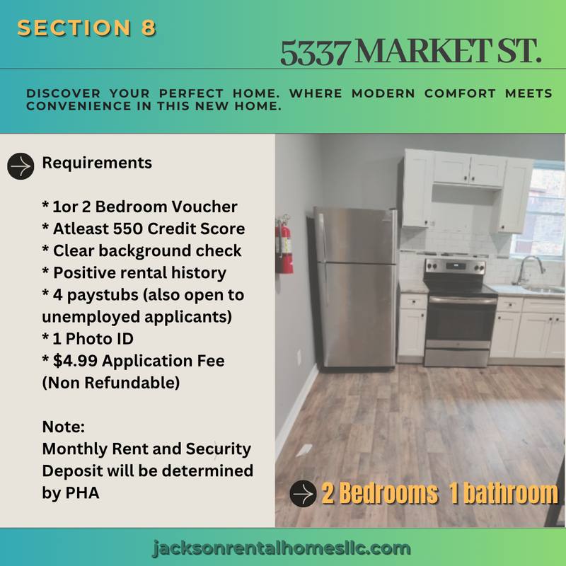 Apartment for rent at 5337 Market St #1, Philadelphia, PA 19139