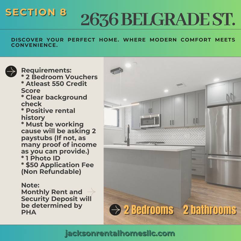 Apartment for rent at 2636 Belgrade St, Philadelphia, PA 19125
