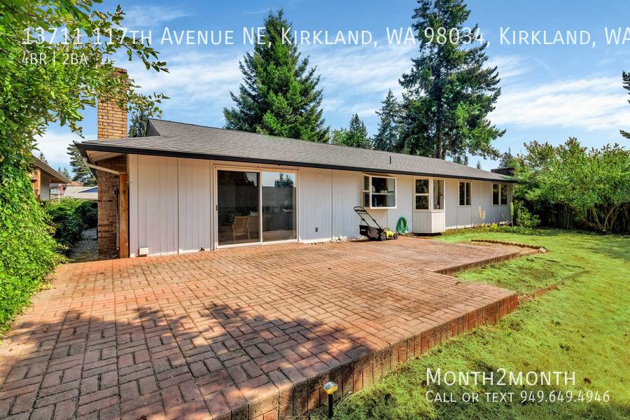 House for rent at 13711 117th Ave NE, Kirkland, WA 98034