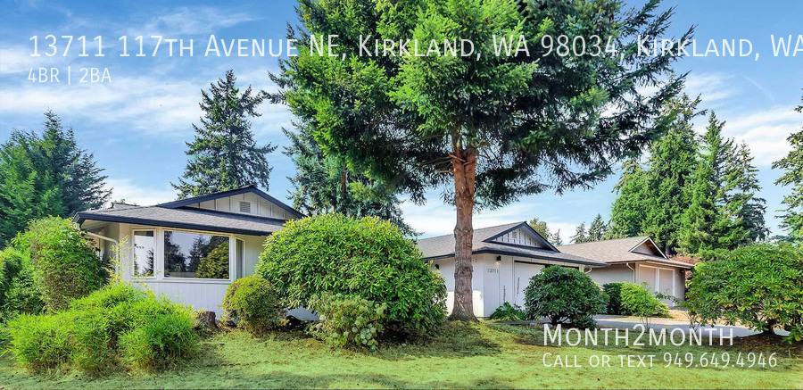 House for rent at 13711 117th Ave NE, Kirkland, WA 98034