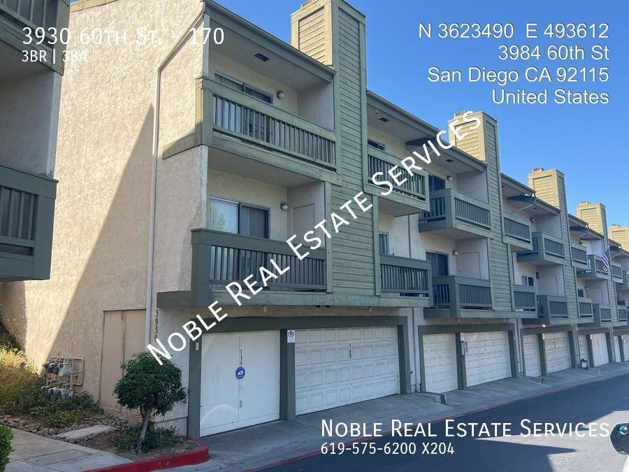 Townhouse for rent at 3930 60th St #170, San Diego, CA 92115