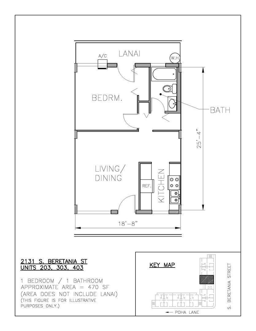 Apartment for rent at 2131 S Beretania St, Honolulu, HI 96826
