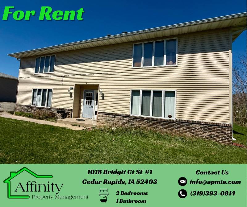 Apartment for rent at 1018 Bridgit Court SE #1, Cedar Rapids, IA 52403
