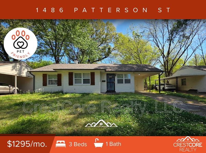 House for rent at 1486 Patterson St, Memphis, TN 38111