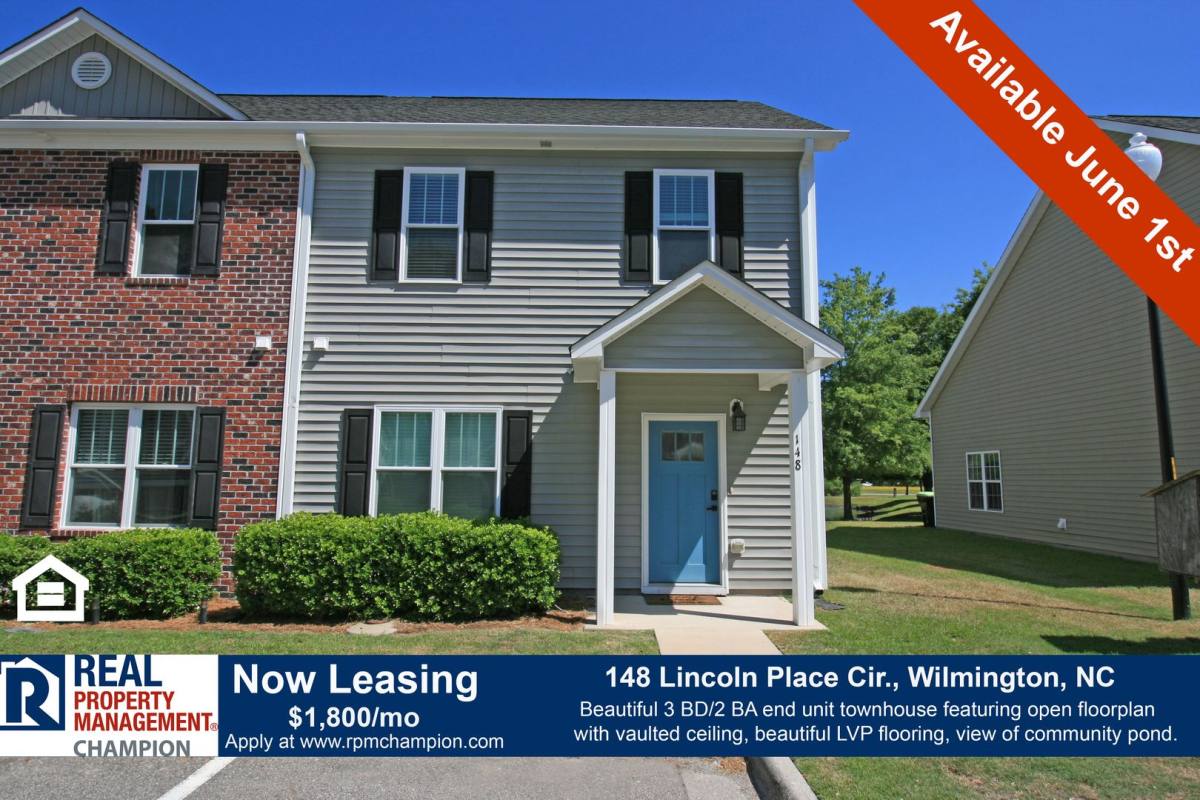 Townhouse for rent at 148 Lincoln Place Circle, Leland, NC 28451