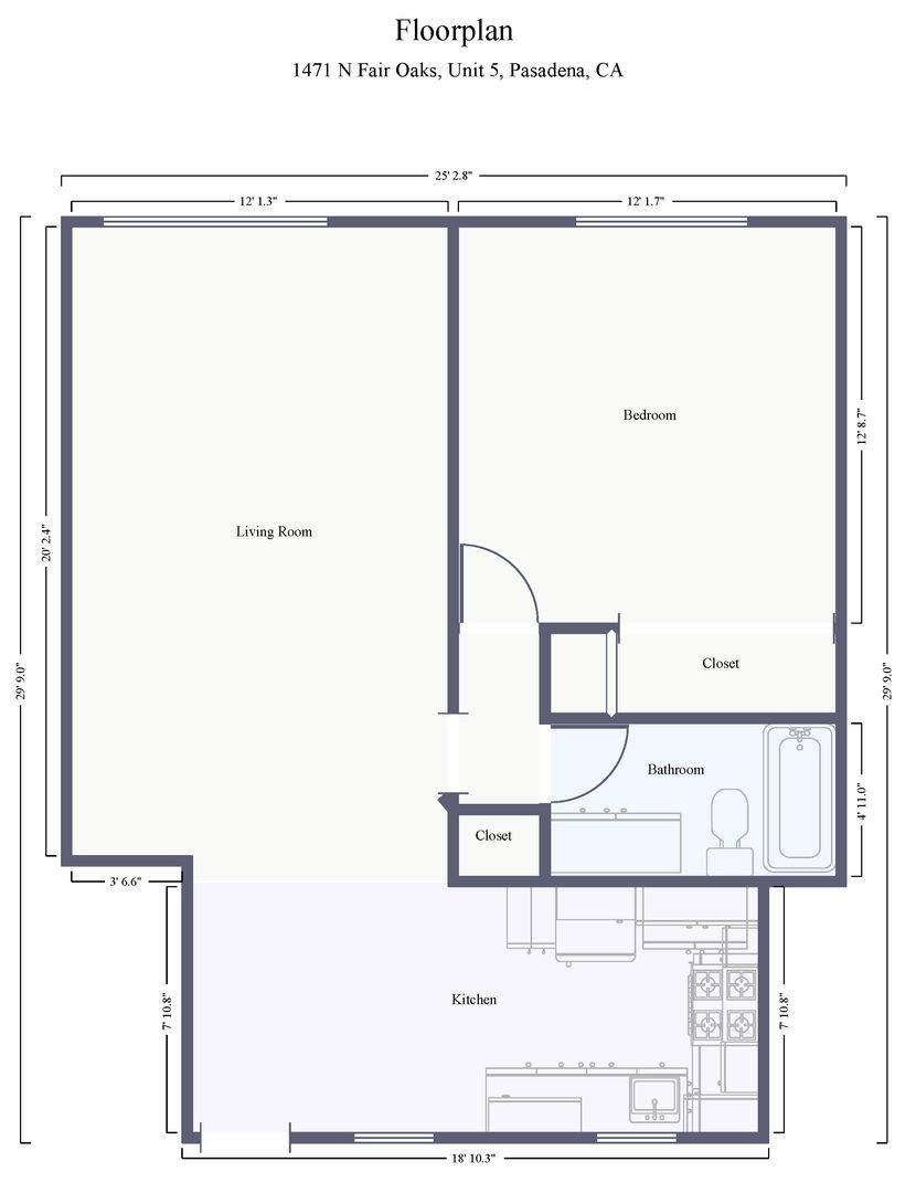 Apartment for rent at 1471 N Fair Oaks Ave, Pasadena, CA 91103
