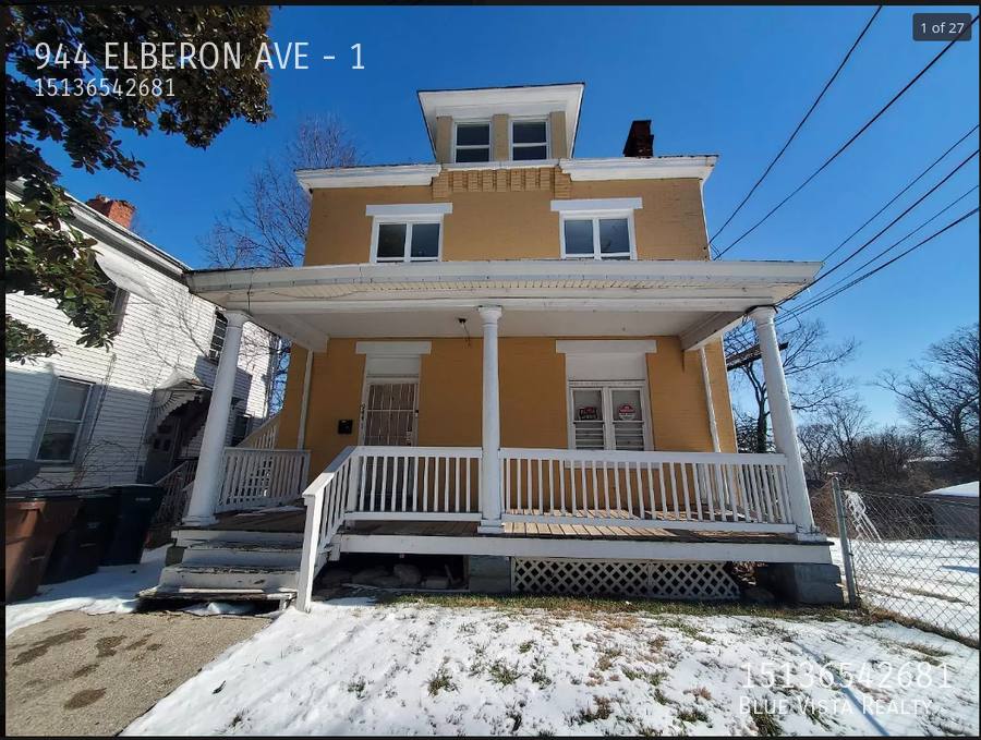 Apartment for rent at 944 Elberon Ave #1, Cincinnati, OH 45205