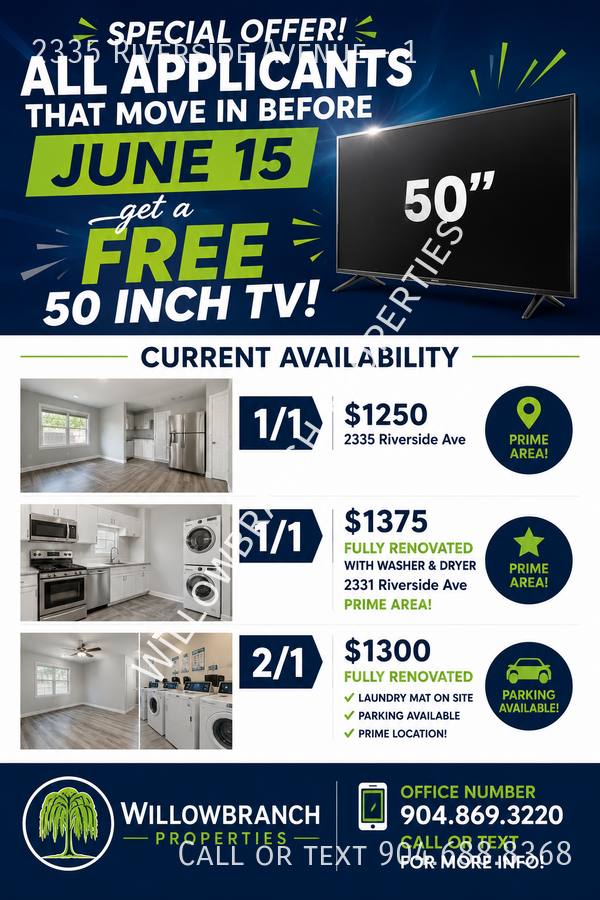 Apartment for rent at 2335 Riverside Ave #1, Jacksonville, FL 32204